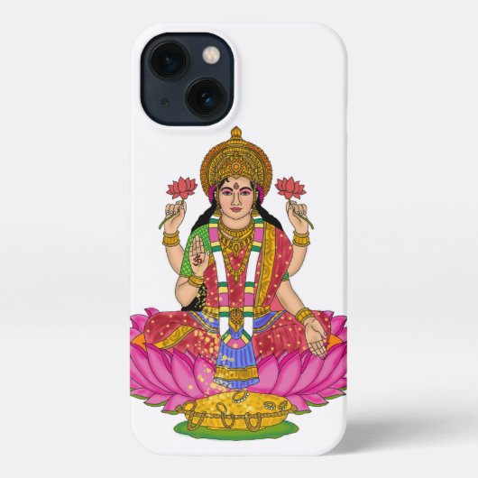 Goddess Lakshmi Phone Cover iPhone Hoesje (Achterkant)