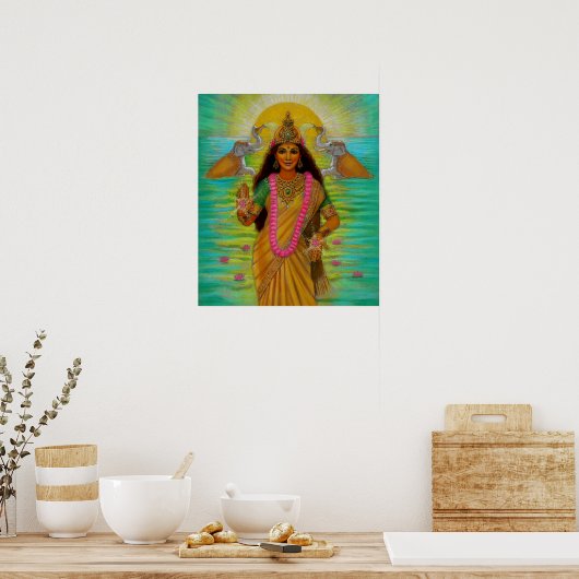 Goddess Lakshmi Poster (Keuken)