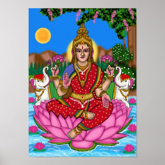 Goddess Lakshmi Poster (Voorkant)