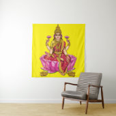 Goddess Lakshmi Poster Wandkleed (In situ)