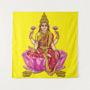 Goddess Lakshmi Poster Wandkleed