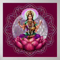 Goddess Lakshmi - rijkdom zegen mandala