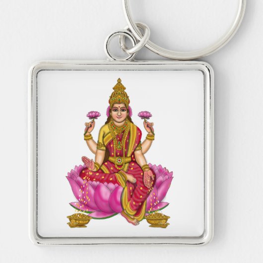Goddess Lakshmi Sleutelhanger (Voorkant)