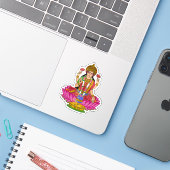 Goddess Lakshmi Sticker Pack (Laptop met iPhone)