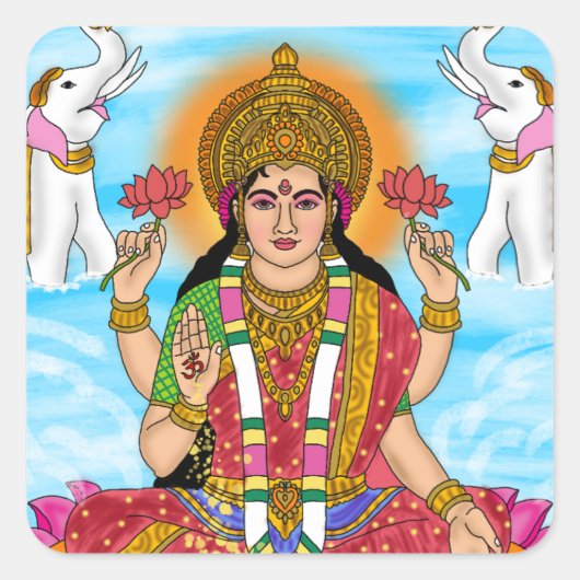 Goddess Lakshmi Sticker Pack (Voorkant)