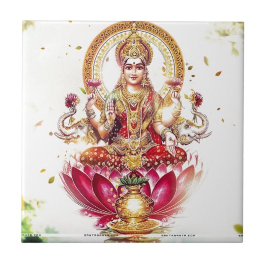 GODDESS LAKSHMI TEGELTJE (Voorkant)