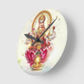 GODDESS LAKSHMI WALL CLOCK RONDE KLOK (Hoek)