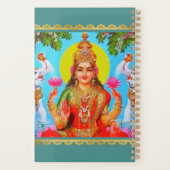 Goddess Lakshmi White Elephants Diwali Painting Planner (Achterkant)