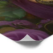 Goddess Lilith in the Garden of Eden Snake Art Poster (Hoek)