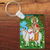 Goddess Mahagauri Keychain (Voorkant)