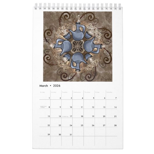 Goddess Mandala Calendar Kalender (Mar 2026)