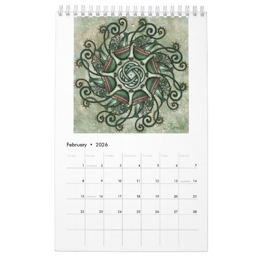Goddess Mandala Calendar Kalender (Feb 2026)