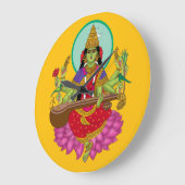 Goddess Matangi Clock Grote Klok (Hoek)