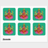 Goddess Matangi  Vierkante Sticker (Vel)