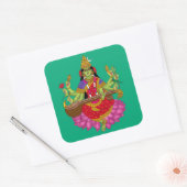 Goddess Matangi  Vierkante Sticker (Envelop)