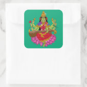 Goddess Matangi  Vierkante Sticker (Tas)