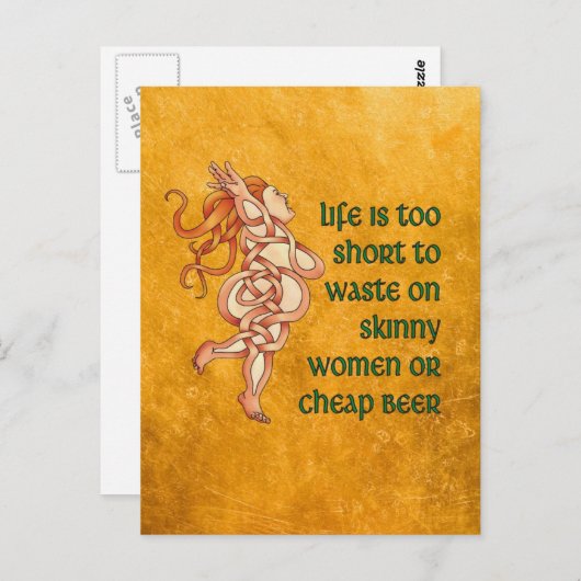 Goddess Motto Briefkaart (Voorkant / Achterkant)