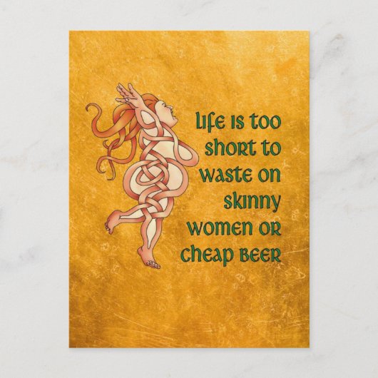 Goddess Motto Briefkaart (Voorkant)
