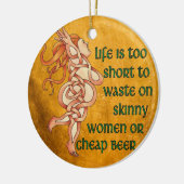 Goddess Motto Keramisch Ornament (Links)