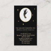 *~* Goddess Mystic Moon Water Urn Stars Hand Visitekaartje (Achterkant)