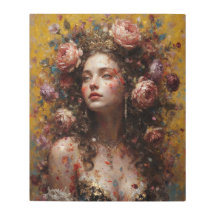 Goddess of Blooming Light – Metal Wall Art