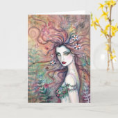 Goddess of Flowers Kaart beroemd gemaakt door Moll (Gele Bloem)