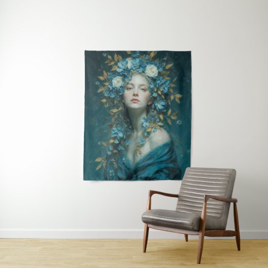 Goddess of the Night Tapestry Wandkleed (In situ)