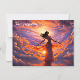 Goddess of the Sky Creating Light Briefkaart