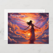 Goddess of the Sky Creating Light Briefkaart (Voorkant / Achterkant)