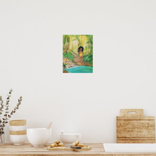 Goddess Oshun Unbothered Poster (Keuken)
