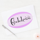 Goddess Ovale Sticker (Envelop)