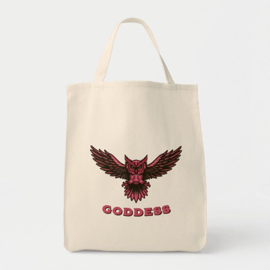 Goddess Owl Tas: Het ultieme festival Accessoire Tote Bag (Voorkant)