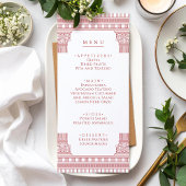 Goddess Party Menu in het roze