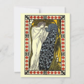 Goddess & Peacock Toga Party Invitation Kaart (Voorkant)