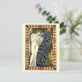 Goddess & Peacock Toga Party Invitation Kaart (Staand voorkant)