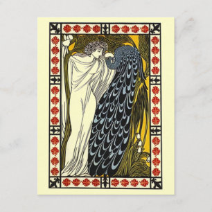 Goddess & Peacock Toga Party Invitation Kaart