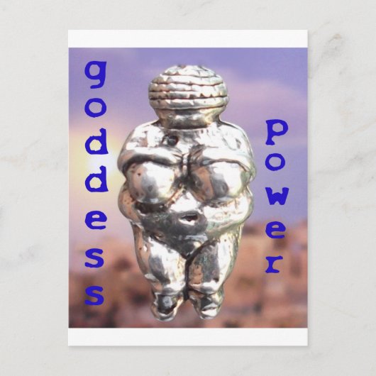 Goddess Power - Venus of Willendorf Briefkaart (Voorkant)