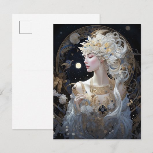 Goddess Queen Fantasy Art Briefkaart (Voorkant / Achterkant)