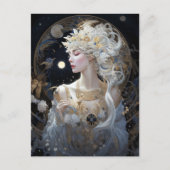 Goddess Queen Fantasy Art Briefkaart (Voorkant)