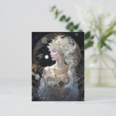 Goddess Queen Fantasy Art Briefkaart (Staand voorkant)