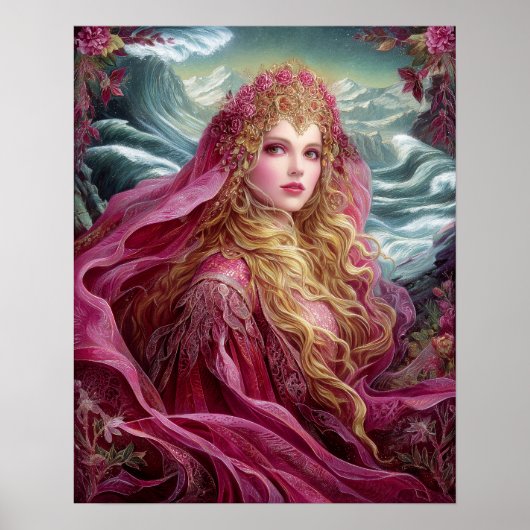 Goddess Queen Fantasy Art Poster (Voorkant)