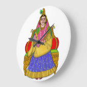 Goddess Radha Clock Grote Klok (Hoek)