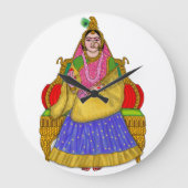 Goddess Radha Clock Grote Klok (Voorkant)