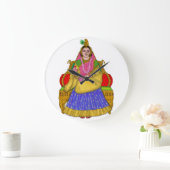Goddess Radha Clock Grote Klok (Huis)