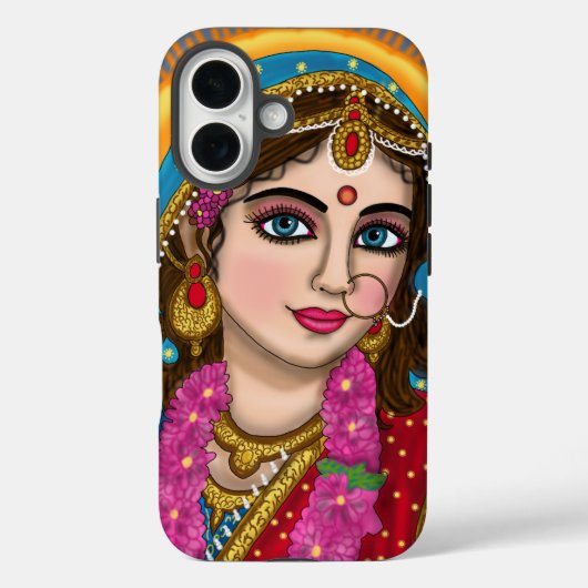 Goddess Radha iPhone Cover (Achterkant)