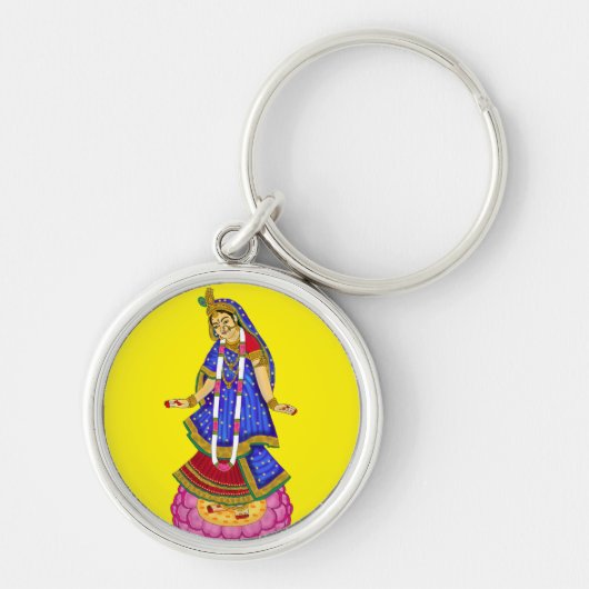 Goddess Radha Keychain (Voorkant)