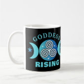 Goddess Rising Mok - Blauwgroen en blauwe stroom (Links)