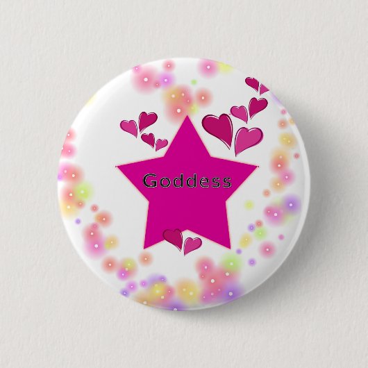 GODDESS RONDE BUTTON 5,7 CM (Voorkant)