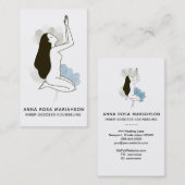 *~* Goddess Sacred Floral Pastel Meditation Spa Visitekaartje (Voorkant / Achterkant)