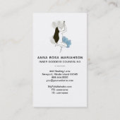 *~* Goddess Sacred Floral Pastel Meditation Spa Visitekaartje (Achterkant)